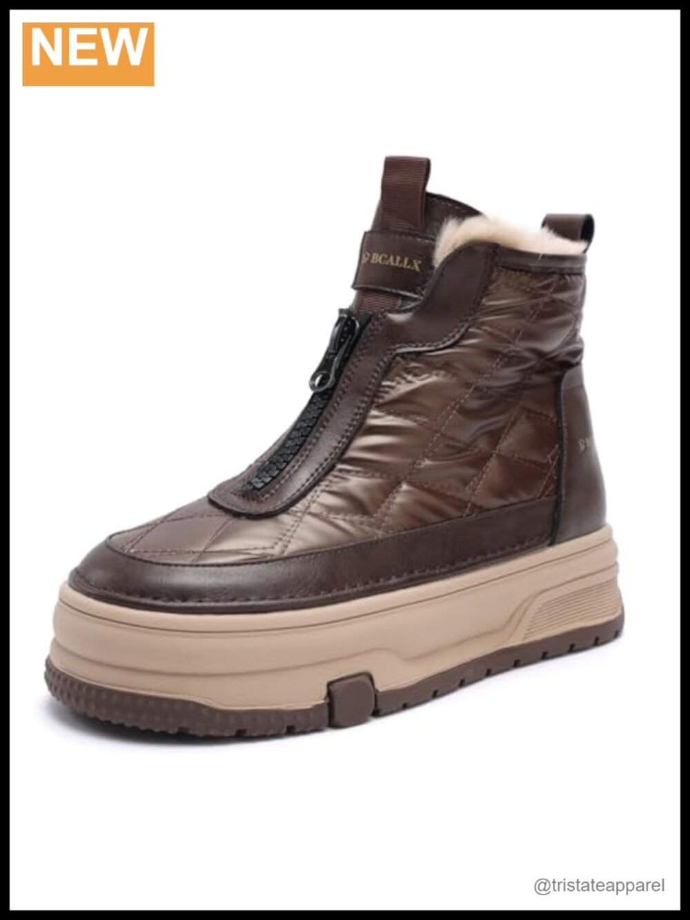 Women's Winter Snow Boots Fur Lined Warm Cozy Comfortable Lightweight Lace-Up